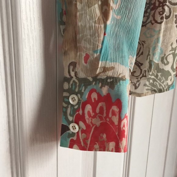 🌷 ESCADA Sport Silk Blouse, Size 42 - Picture 8 of 8